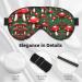 Red Cap Mushrooms Print Unisex Sleep Mask - Double-Sided Eye Mask for Sound Sleep & Skin Care Black - Buy Online on GoSupps.com