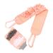 Hemoton 1set Bath Towel Loofah Bath Mitt Bumble Seats for Scrub Gloves Mitts Body Powder Puff Body Sponge Body Scrub Glove Cleaning Scrubber Rubbing Ashes Pink Fiber Back Brush 23x14cm Pink