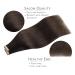 Buy If-Salt Tape Extensions - 40PCs 60g 25cm Real Hair Tape In Extensions for Invisible Look | #2A Light Dark Brown Silky Skin Weft - Buy Online on GoSupps.com