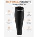CAMBIVO 2 Pairs Calf Compression Sleeves for Men & Women - Shin Splint and Calf Support for Running, Sports, Flight, Hiking, Cycling - L-XL, Pure Black - Buy Online on GoSupps.com