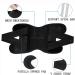 ANAMPION Adjustable Knee Brace for Women & Men - Knee Compression Sleeve Support with Side Stabilizers for Running, Fitness, Weightlifting - Black (Large) - Buy Online on GoSupps.com