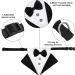 KroY PecoeD Formal Dog Tuxedo Bandana Collar - Adjustable Bow Tie & Neck Tie for Small-Medium Dogs (L) - Wedding & Special Occasion Accessories - Buy Online on GoSupps.com