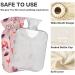 NAANLE 2L Hot Water Bottle with Cover - Watercolor Flowers Pink - Back Pain Relief Hand & Foot Warmer Neck Therapy - Buy Online on GoSupps.com