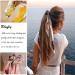 Aksod Floral Silk Scarf Scrunchy Ribbon Hair Scrunchies - Pack of 4 | Vintage Headband Ponytail Holders for Women and Girls - Buy Online on GoSupps.com