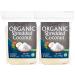 Organic Shredded Coconut Unsweetened 12oz (Pack of 2) | Desiccated Flakes | Premium Full Fat | Gluten-Free, Non-GMO, Keto Paleo Friendly for Baking | by Jiva Organics