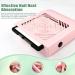 ANGNYA 80W Nail Dust Collector for Acrylic Nails - Powerful Nail Vacuum with Dust Brush & Filter for Salon and Home Use (Pink) - Buy Online on GoSupps.com