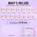 Buy Bartbox French Press-On Nails - Short Square Artificial Nails (30 Pieces) with Glue | White & Pink - Perfect for Women & Girls - Buy Online on GoSupps.com