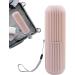 Travel Toothbrush Holder | Dustproof Portable Toothbrush Case & Cup | Multifunctional Travel Toothpaste Set - Rosa - Buy Online on GoSupps.com