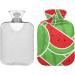 Hot Water Bottles with Cartoon Watermelon Slice Cover | 2L Pain Relief & Warmth for Cramps & Cold Hands/Feet - Buy Online on GoSupps.com