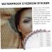 VINTORKY 9 Sheets Black Transfer Stickers Eyebrows for Makeup Imitation Eyebrow Sticker 21.50X14.50X0.10CM Black - Buy Online on GoSupps.com