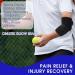 Elbow Compression Sleeve Brace for Tennis & Golfer's Elbow - Pain Relief Elbow Pads for Men & Women - Buy Online on GoSupps.com