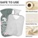 Naanle Rose Skull Halloween Hot Water Bottle - 1L Transparent Hand/Foot Warmer for Pain Relief & Heat Therapy - Buy Online on GoSupps.com