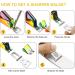 Rainbow Color Acrylic Nail Clipper Set for Salon & Home Manicure | Stainless Steel Trimmer & Pusher for False Nail Tips - Buy Online on GoSupps.com