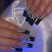 Smbcgdm Date Night Nail Salon Quality Nails at Home Press on Nails French Acrylic Extra Long with Rhinestone Shiny Diy Manicure Full Cover Long Fake Nails C - Buy Online on GoSupps.com
