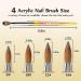 Kolinsky Acrylic Nail Brush Set with Double-Ended Nail Clean Up Brush - Ideal for DIY Nail Art - #8 Gold - Buy Online on GoSupps.com