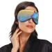 Haskirky Light Blocking Eye Mask - Adjustable Unisex Travel Accessory for Deep Sleep and Meditation - Breathable Comfort in Bright Blue - Buy Online on GoSupps.com
