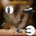 Luxvista 25W Tortoise Heat Lamp with 360 Rotatable Clip | UVA UVB Basking Light for Reptiles | Ideal for Turtle, Lizard, Snake, Aquarium | 2 Bulbs Included - Buy Online on GoSupps.com