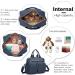 Kono Large Weekender Travel Nappy Tote Bag - Stylish Convertible Messenger for Mom and Dad with Insulated Pockets - Navy - Buy Online on GoSupps.com