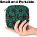 Shop Mandala-Green Menstruation Pad Bag with Zipper | Stylish Women's Napkin & Tampon Bags | Eco-Friendly & Psychedelic Design - Buy Online on GoSupps.com