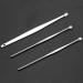 Bumdenuu 6Pcs Ear Pick Set Stainless Steel Earpick Ear Wax Curette Remover Spoon Spiral Ear Clean Tool With Case - Buy Online on GoSupps.com