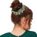 Betiteto 2Pcs Green Rhinestone Wedding Hair Clip Combs Bridal Hair Vine Accessories - Buy Online on GoSupps.com