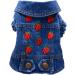 Doggystyle Pet Vests Denim Hoodie Jacket for Small Dogs (S 4-6 lbs) - Strawberry - Buy Online on GoSupps.com
