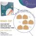 Haluto Gel Toe Spreader - 3 Pairs Bale Cushions for Hallux Valgus & Hammer Toe Correction - Forefoot Cushions & Toe Separators - Buy Online on GoSupps.com