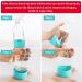 HOMBYS 16oz Glass Spray Bottles with Silicone Sleeve - Refillable Containers (2 Pack) Green Blue - Buy Online on GoSupps.com