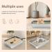 Lihong Stainless Steel Cat Toilet - Durable Cat & Bunny Litter Box (40x30x10 cm) - Perfect for Large Cats & Rabbits - Silver - Buy Online on GoSupps.com