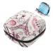 Menstruation pad bag with zipper women's napkin bag tampons collection bags for women and girls (Paris Eiffel Tower pink retro love bike hot balloon)