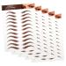 DRESSOOS 5 Sheets eyebrows makeup sticker eyebrow stickers fake eyebrow stickers sticker