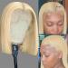 Dorosy 613 Blonde Bob Wig Human Hair 13x4 Lace Front Wig for Black Women | Pre Plucked Short Bob Wig with Baby Hair (8 inch) - Buy Online on GoSupps.com