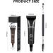 Waterproof Tinted Eyebrow Gel Kit- 2Pcs Black Tinted Thickening Eyebrow Glue with Brow Brush Brow Fast Sculpt Long Lasting Eye Makeup Brush to Fill in Eyebrows and Cover Gray Hair for Women-06# - Buy Online on GoSupps.com