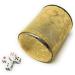 Thy Collectibles Dice Cup with 5 Dices - Professional PU Leather Dice Shaker Set for Yahtzee, Craps, Backgammon - Golden - Buy Online on GoSupps.com