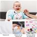 12-Piece Baby Bib Painting Set | Colored Textile Pins & Stencils | DIY Baby Shower Gift | Double-Sided 22x18 cm - Buy Online on GoSupps.com