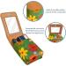 Travel Lipstick Organizer Case | Portable Makeup Bag with Mirror | Floral Design on Green | Shop Internationally - Buy Online on GoSupps.com