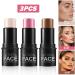 3 PCS Contour Stick Highlighter Stick Waterproof Long Lasting Highlighter Makeup Stick Lightweight Multi-use Cream Contour Buildable Face Makeup Kit for Cheeks Lips All Skin - Buy Online on GoSupps.com