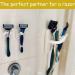 Buy Lianchen 8-Piece Self-Adhesive Bathroom Razor Holder - No Drilling Wall-Mounted Double Hooks for Home & Kitchen (White) - Buy Online on GoSupps.com