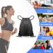 Chepepula Waterproof Gym Bag - Versatile Black Cord Bag for Men Women & Kids - Ideal for School Swimming Beach & Travel - Buy Online on GoSupps.com