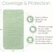 Comfy Cubs Muslin Spit Towels - 10 Pack Large 100% Cotton Hand Washcloths Extra Absorbent & Soft Sage Color Ideal for Baby Care - Buy Online on GoSupps.com