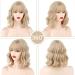 Wavy Bob Blonde Wig with Bangs - Short Curly Blonde Wig for Women, Ideal for Cosplay and Parties - Buy Online on GoSupps.com