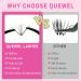 QUEWEL DIY Eyelash Extensions Set - 200 PC Thin Band Lashes with Bond & Seal Waterproof Cluster Applicator | At-Home LASH Extension Kit (QD02-MIX8-18) - Buy Online on GoSupps.com