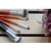 LA ROSA Professional Round Eyeshadow Brush | Small Eye Makeup Brush for Blending - Versatile Wooden Applicator for Wet & Dry Products - Buy Online on GoSupps.com