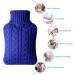 Vicloon 2L Hot Water Bottle with Knitted Cover - Hot & Cold Compress for Pain Relief - Hand & Feet Warmer - Safe & Durable - Dark Blue - Buy Online on GoSupps.com
