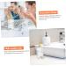 PRETYZOOM 1pc Simple Storage Decorative Bath Lovely Press-Type Liquids Shower Resin Supply Replacement Use White 19.00X7.00X7.00CM - Buy Online on GoSupps.com