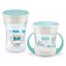 Nuk Magic Cup & Mini Magic Cup drinking cup Duo-Set |Refrested 360 drinking rim |from 6 months and 8 months |leak-proof and BPA-free |160 ml & 230 ml |mint mouse (turquoise) single