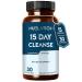 NUELATION 15 Day Cleanse Capsules - Colon Cleanse for Digestive Health Fewer Cravings & Glowing Skin - 15 Day Gut Cleanse Detox Cleanse - 30 Tasteless Gluten-Free Soy-Free Capsules