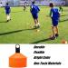 IROCH 50 Pack Soccer Cones Set with Holder & Bag - Training Field Marker Disc Cones for Football, Kids Sports - Colorful - Buy Online on GoSupps.com