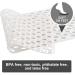 YINENN Non Slip Bath Shower Mat with Suction Cups - 30 x 17 Inch, Machine Washable, Phthalate Latex Free, Soft & Safe Bathroom Mat for Tub - White - Buy Online on GoSupps.com