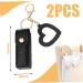 Buy Lipstick Purse & Case - 2PCS Portable Lipstick Holder Set with Heart Mirror | Stylish Gift for Women - Black & White - Buy Online on GoSupps.com